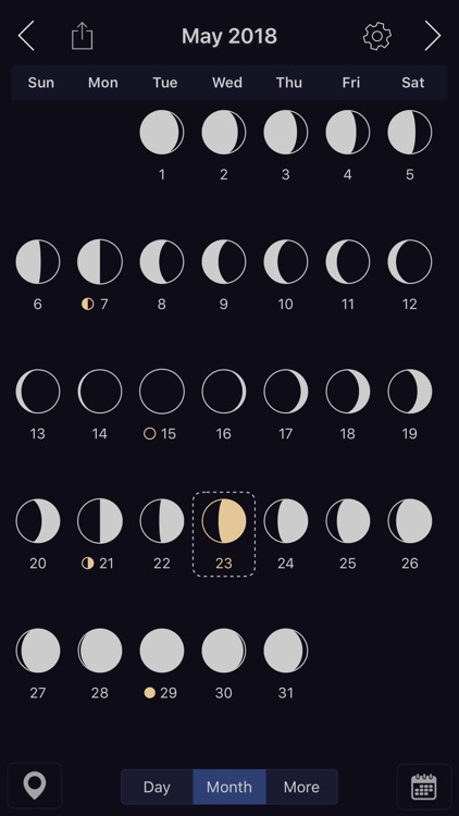 Moon Calendar Pro + Charts