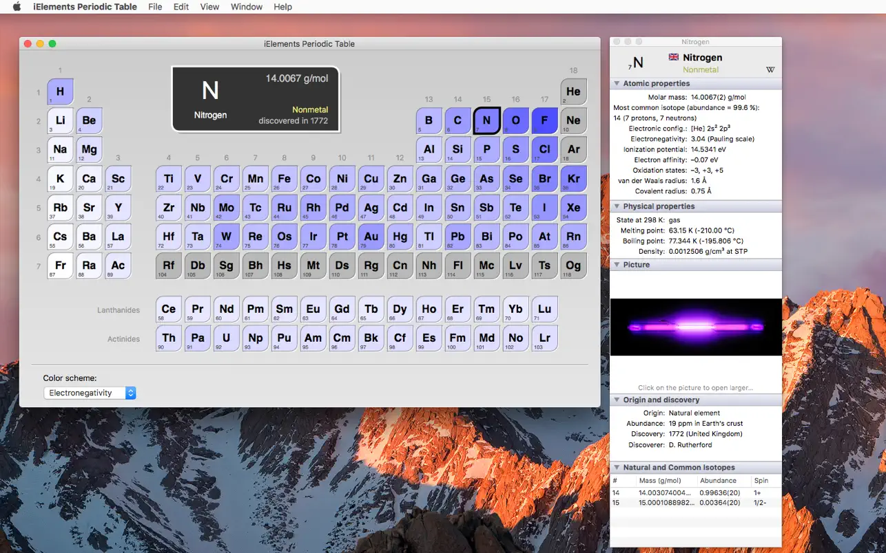 #4. iElements Periodic Table (macOS) Ved: Mobile Science Apps