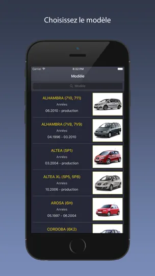 Capture d'écran de TechApp Pour SEAT sur iPhone 1