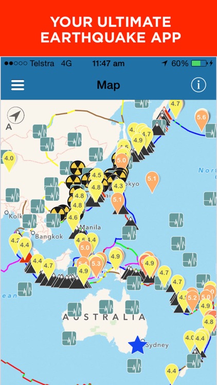 Earthquake+ | Earthquakes Map, News, Alert & Info screenshot-0