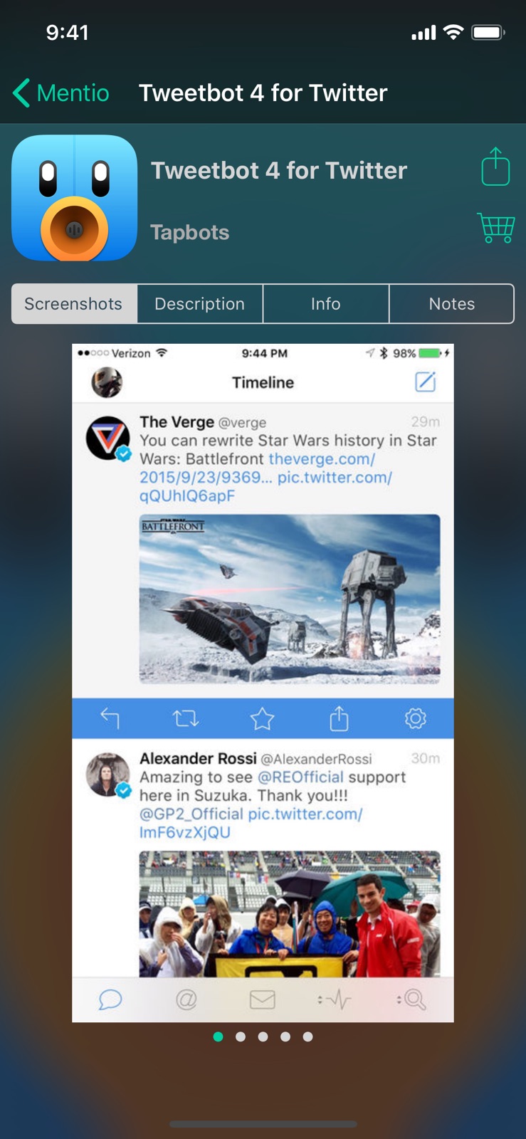 Mentio iphone screenshot 2