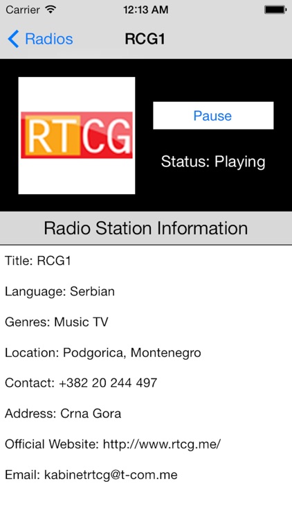 Montenegro Radio Live Player (Montenegrin) screenshot-4