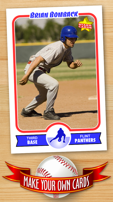 Baseball Card Maker - Make Your Own Custom Baseball Cards with Starr Cards Screenshot 5