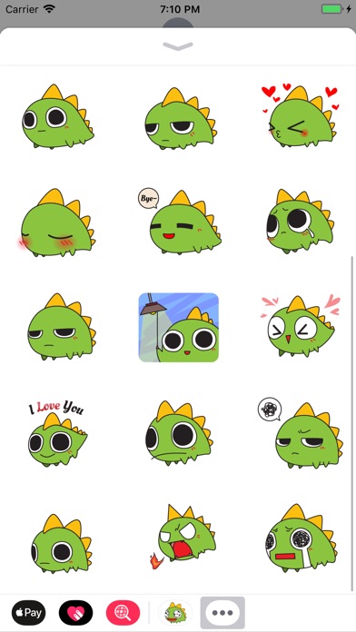 Cute Dino Animated Stickers screenshot 3