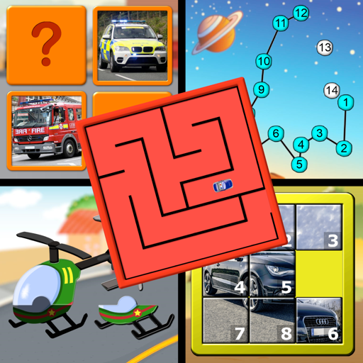 Kids Cars and Trucks Logic Memory Puzzles