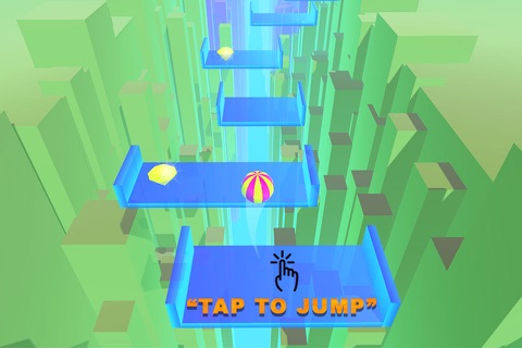 Blocky Skywalk -- Quick Ball Jumping Game screenshot 2