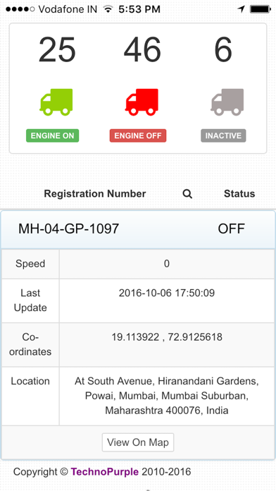 Screenshot #3 pour Vffy - TechnoPurple Vehicle Tracking App