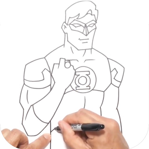 How to Draw Heroes Villains for iPad icon