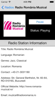 romania radio live player (romanian / român) iphone screenshot 4
