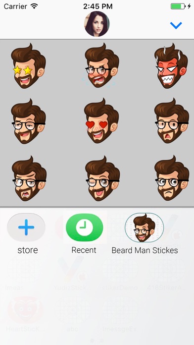 Beard Man : Animated Stickers screenshot 4