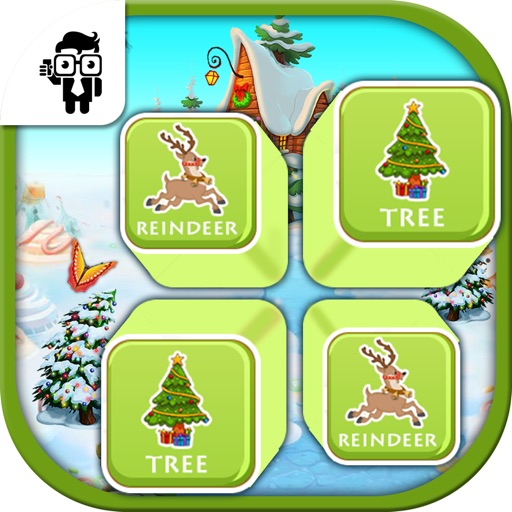 Matching Christmas Card Memory Game iOS App