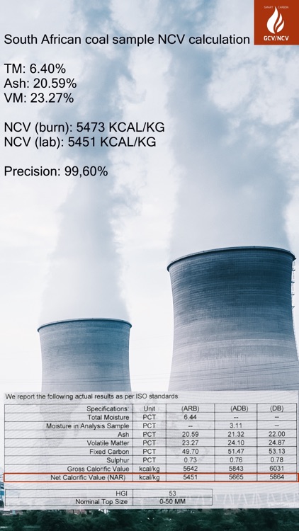 Burn Coal Calorific Value Calculator screenshot-3