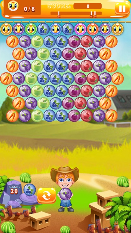 Farmer Bubble Shooter : Pop Farm Fruit Bubbles