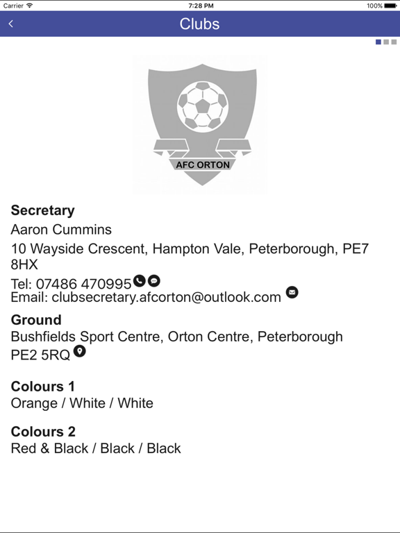 Screenshot #5 pour Peterborough & District Football League