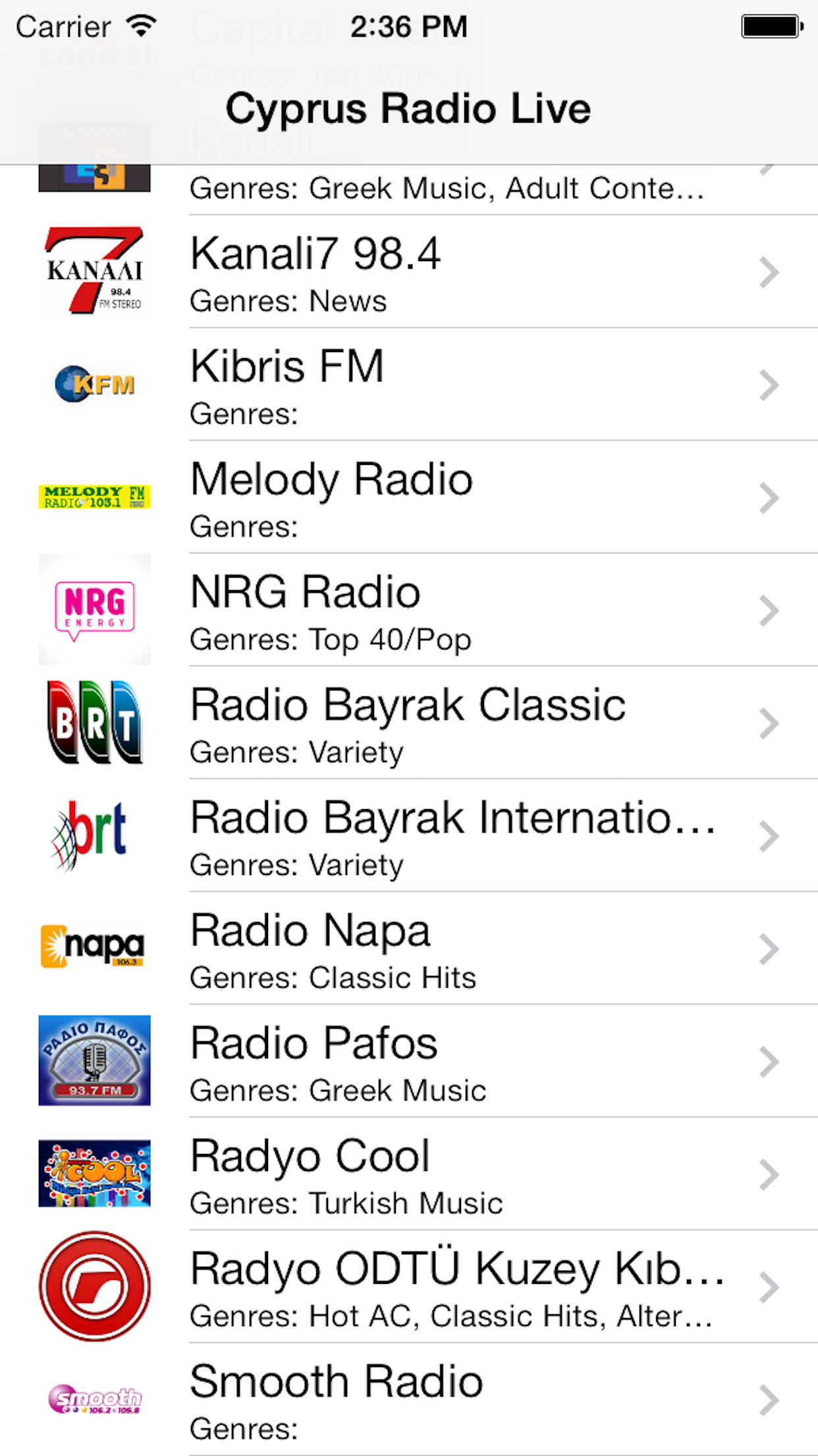 Cyprus Radio Live (Kıbrıs Radyo / Κύπρος ραδιόφωνο screenshot 3