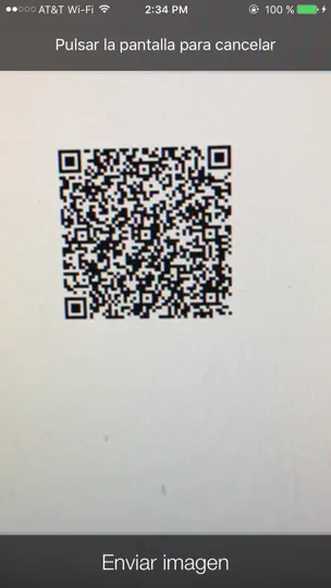 Captura de pantalla de Digit-Eyes Lite en iPhone 2
