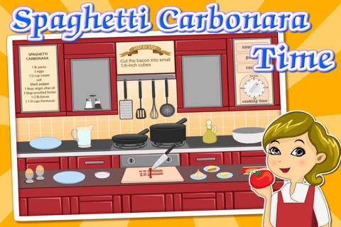 Cooking Game for Kids - Spaghetti Carbonara Time screenshot 2