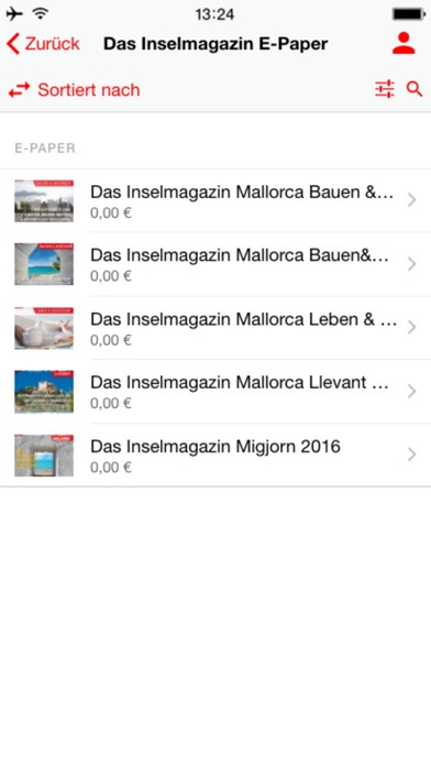 Inselzeitung Mallorca iPhone screenshot