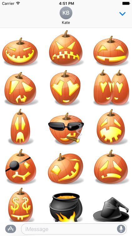 Pumpkin Halloween Emoji Sticker #10