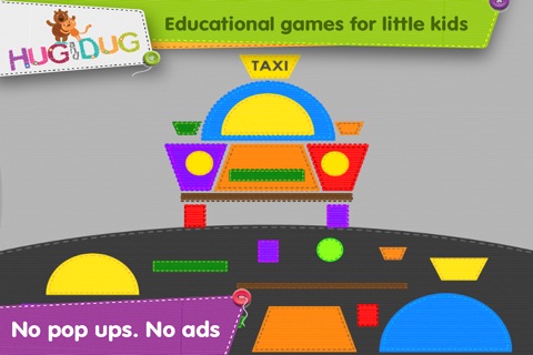 HugDug Shapes 2 - Geometry puzzles for toddlers and preschool kids full version. screenshot 4