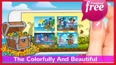 Screenshot #3 pour Pirates Jigsaw Puzzles Games For Kids & Toddlers!