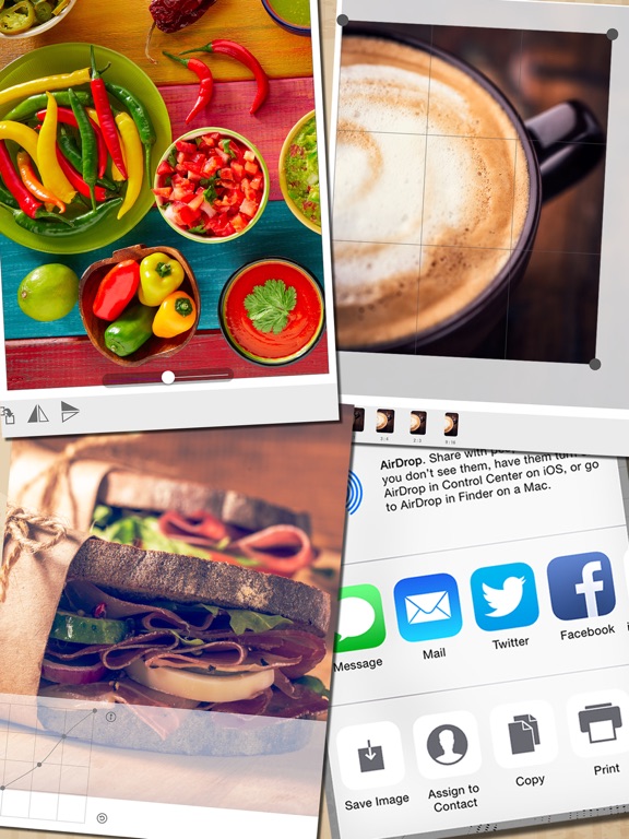 FOODSHOT - 1 touch filters for food picture iPad screenshot