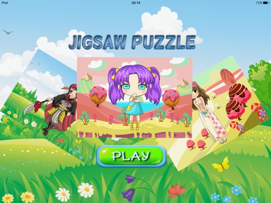 jigsaw anime learning game for kids 4th grade free iPad screenshot