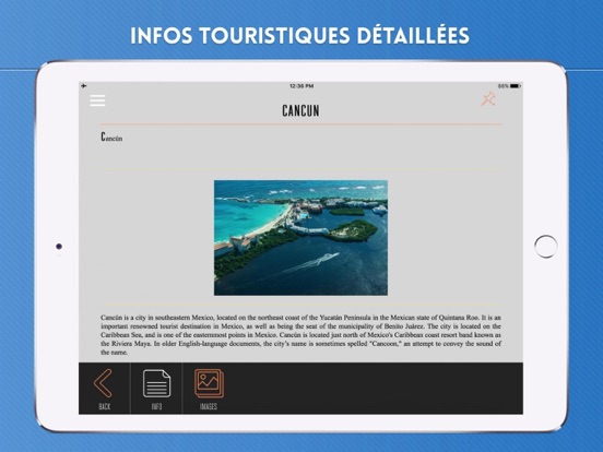 Screenshot #6 pour Mexique Guide de Voyage avec Cartes Offline