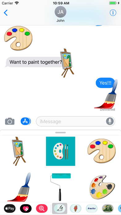 Artistic Painting Stickers screenshot 2