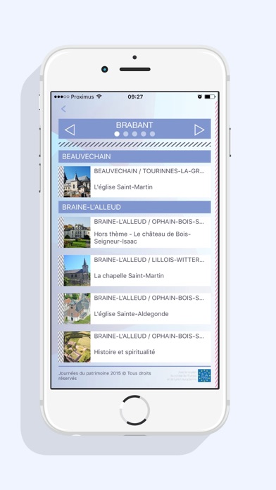 Screenshot #2 pour Journées du Patrimoine en Wallonie