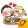 Chestnut Couple - Mango Sticker app icon - Stickers app for iPhone