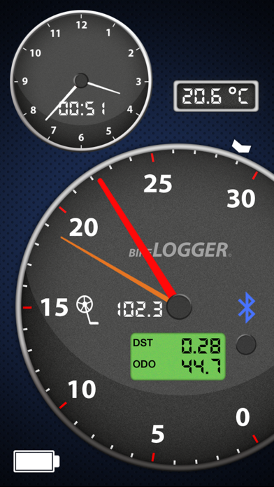 Screenshot #1 pour BikeLogger - Mein Bordcomputer mit Diebstahlalarm!