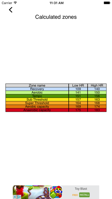 Screenshot #2 pour Heart Rate Calc