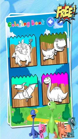 Game screenshot Дино Книжка-раскраска - Динозавры игра для Free apk