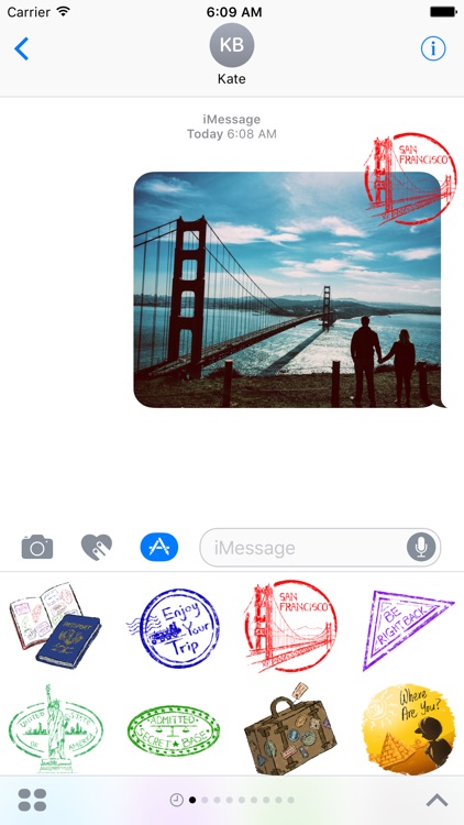 Travel Stickers and Destination Landmarks