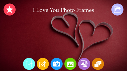 Screenshot #1 pour I Love You Photo Frame
