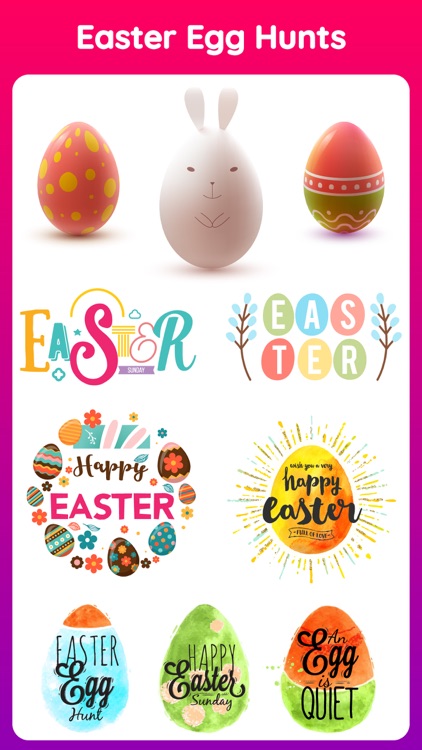 Animated Happy Easter Stickers