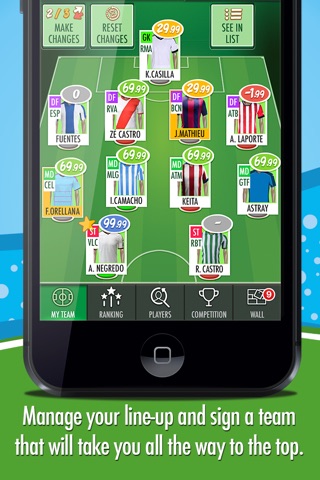 BeManager - Manage your football team screenshot 2