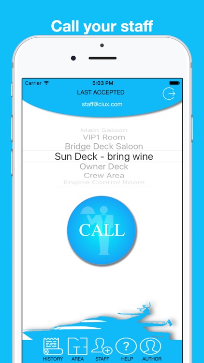 CiuxCall - Steward at service