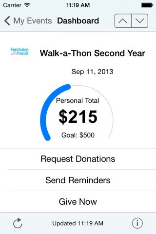 Fundraise with Friends screenshot 2