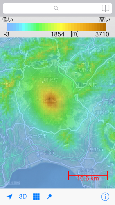標高地図 SRTM3 screenshot1