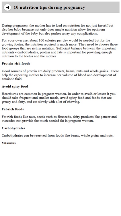 Pregnancy care guide screenshot-4