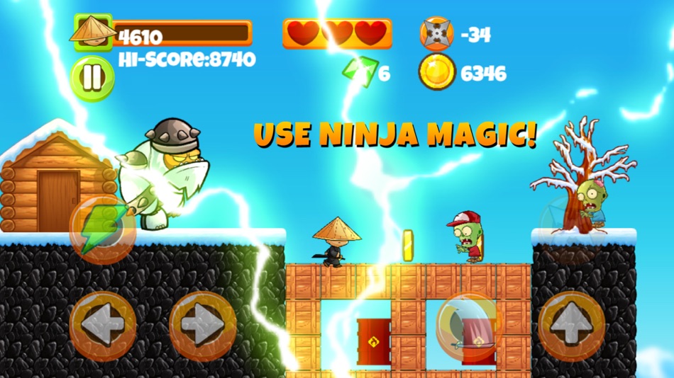 #2. Ninja Kid vs Zombies - 8 Bit Retro Game (iOS) 由: Volkan Kutlubay
