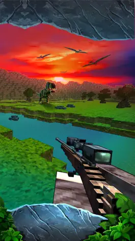 Game screenshot Wild Dino-saur Hunt-ing Survival Pixel apk