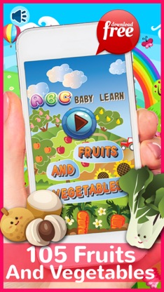 ABC Baby Learn Fruits And Vegetables Free For Kids screenshot 1