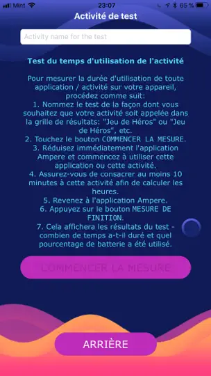 Capture d'écran de Ampere - Batterie En Charge sur iPhone 4
