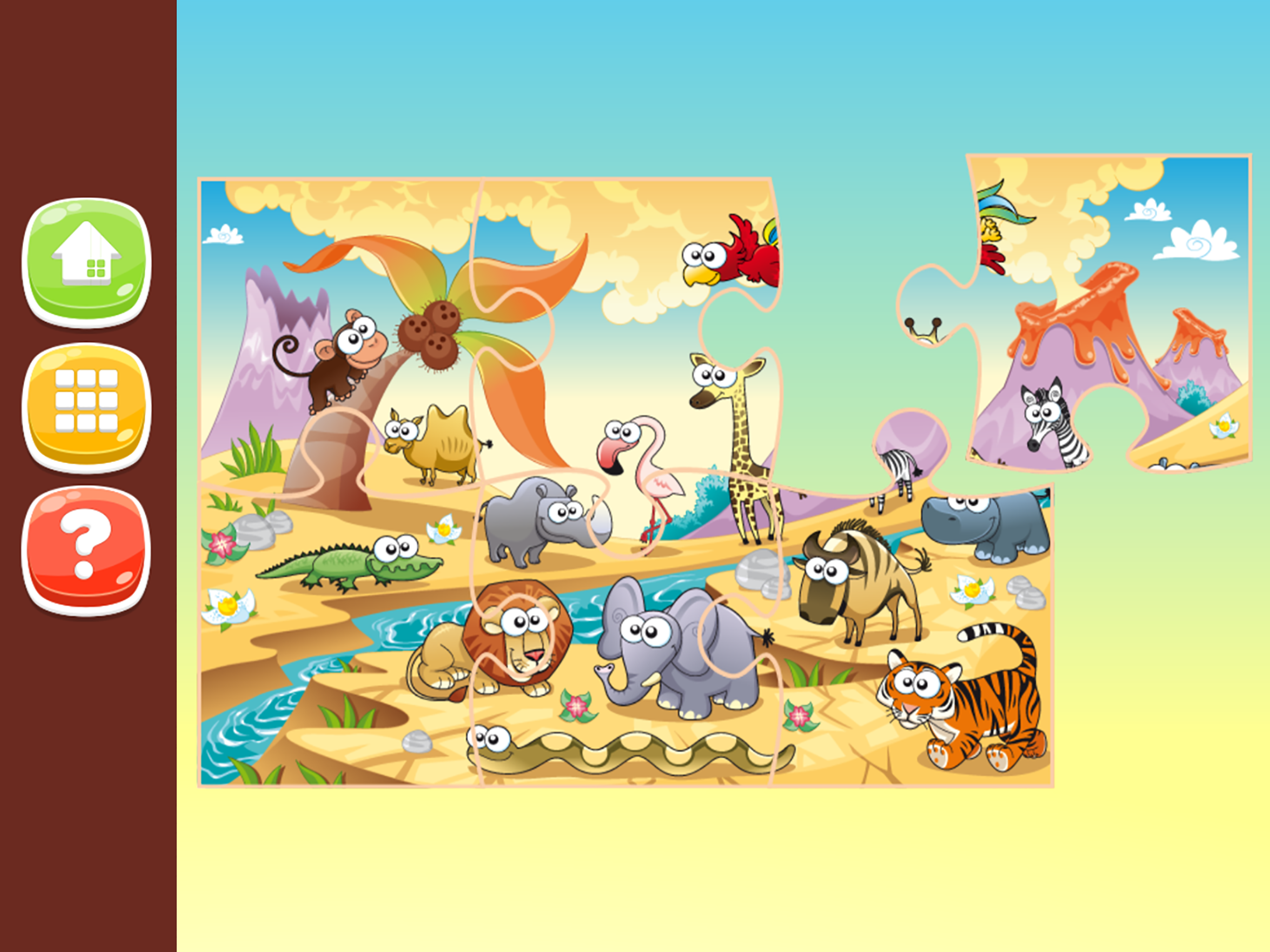 Animal Jigsaw Puzzles Game for Kids HD Free