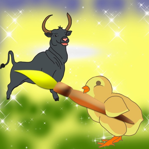 Draw With Farm Animals Paint Game iOS App