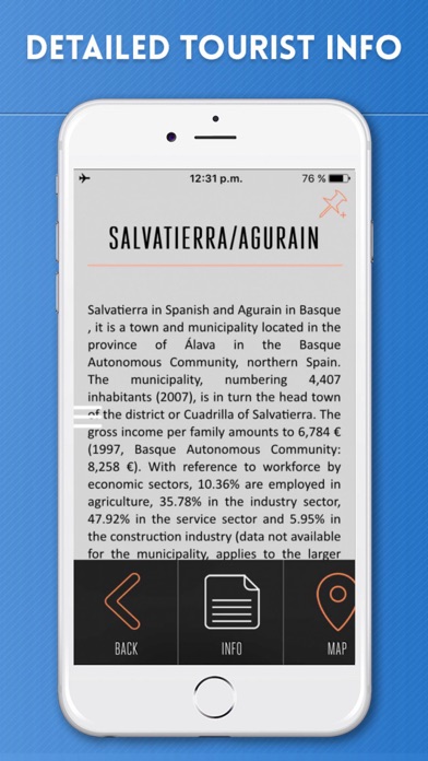 Basque Country Travel Guide and Offline Map Screenshot