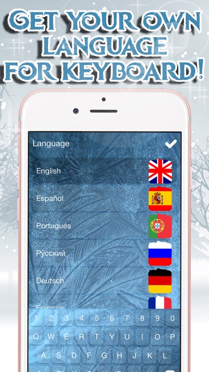 Frozen Keyboard Maker – Custom Keyboard Changer with Ice Backgrounds and Fancy Fonts Free screenshot-3